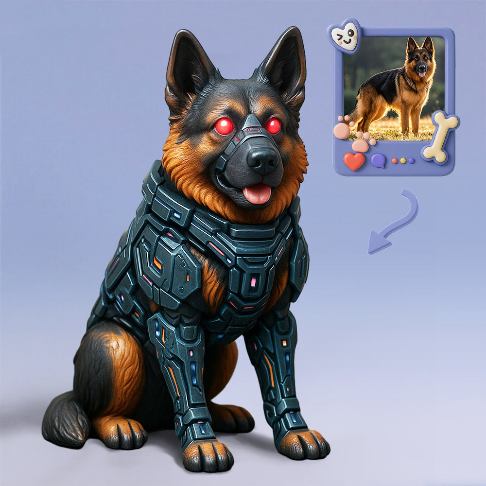 Custom 3D Cartoon Pet Sculpture Personalized Figurine Fun and Cute for Pet Memorial or Decor