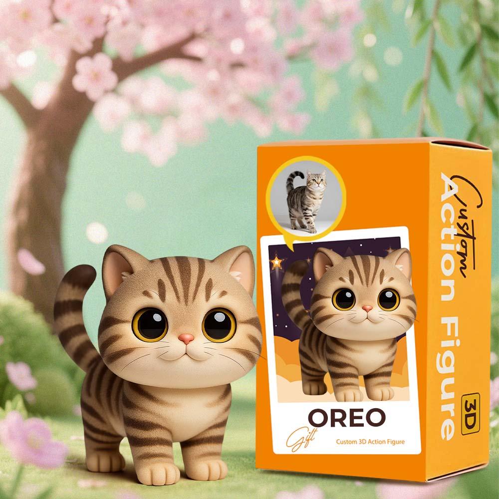 Custom 3D Cartoon Pet Sculpture Personalized Figurine Fun and Cute for Pet Memorial or Decor