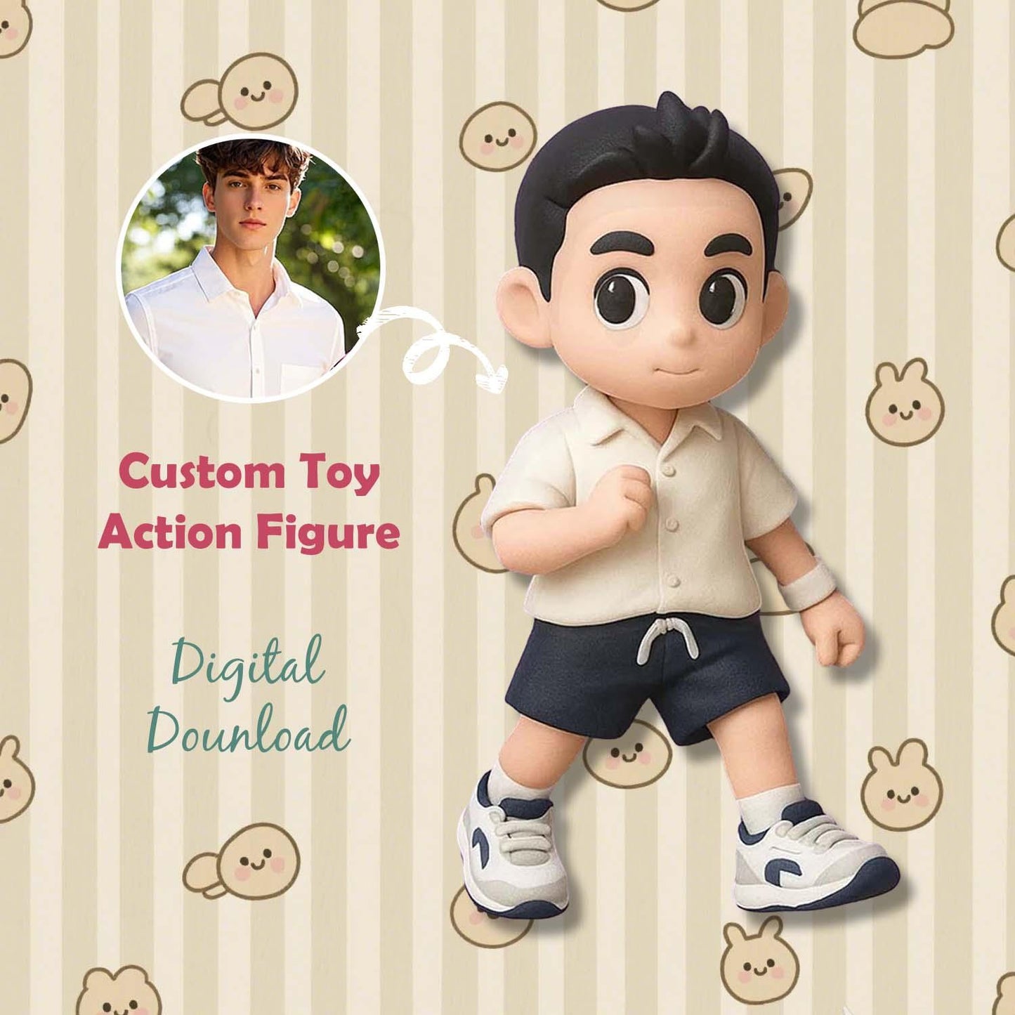 Personalized 3D Action Figure Turn Your Photo into a Unique Wedding Gifts