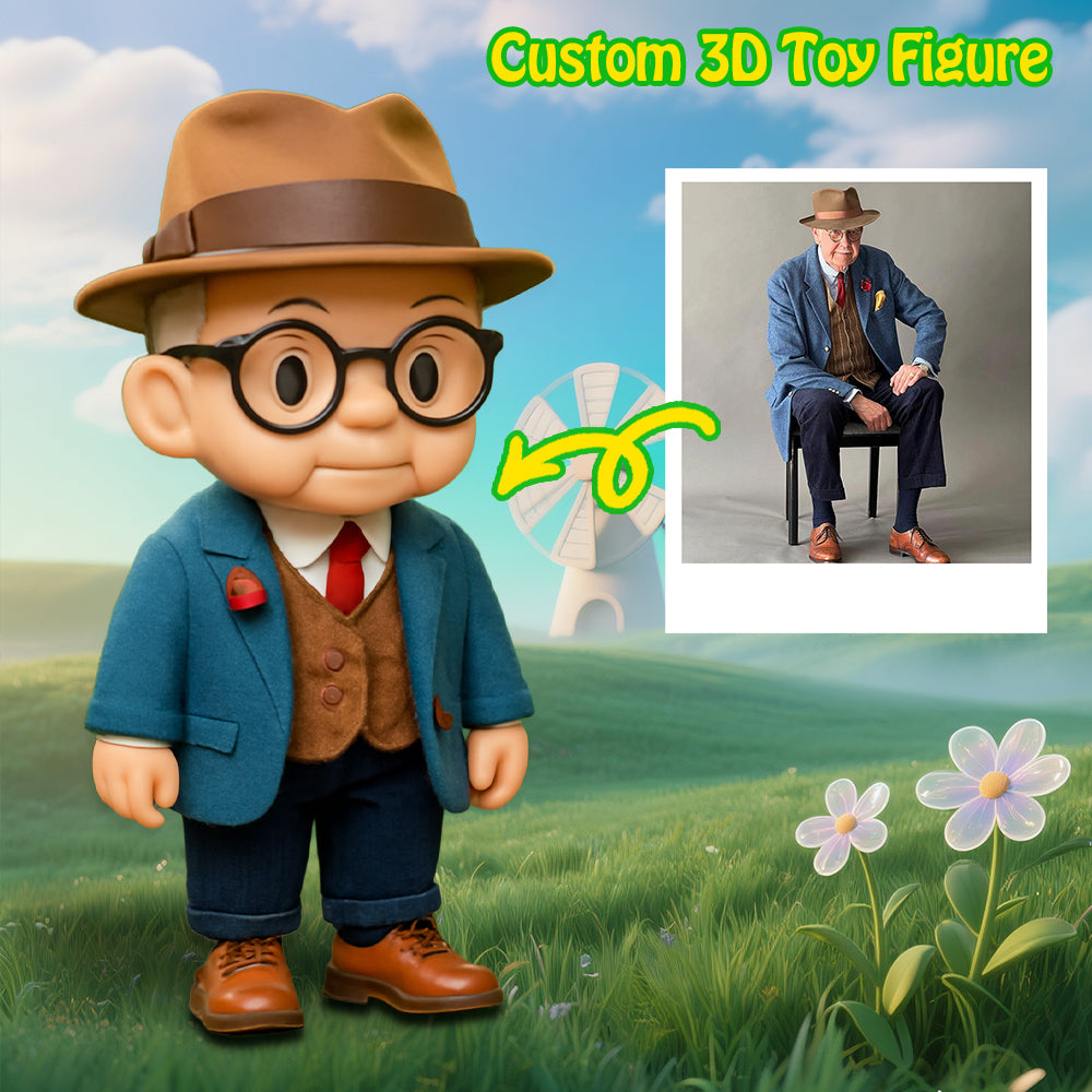 Custom 3D Action Figure From Your Photo Personalized Toy Figure to Dad Custom Action Figure Gifts For Father's Day