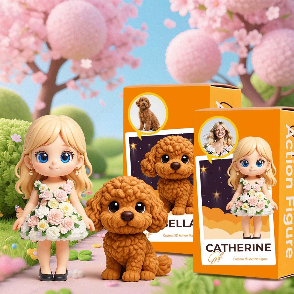 Custom AI 3D Figure Personalized Ultra Detailed Adorable Memorial Present Memorial Gift Idea For Anniversary