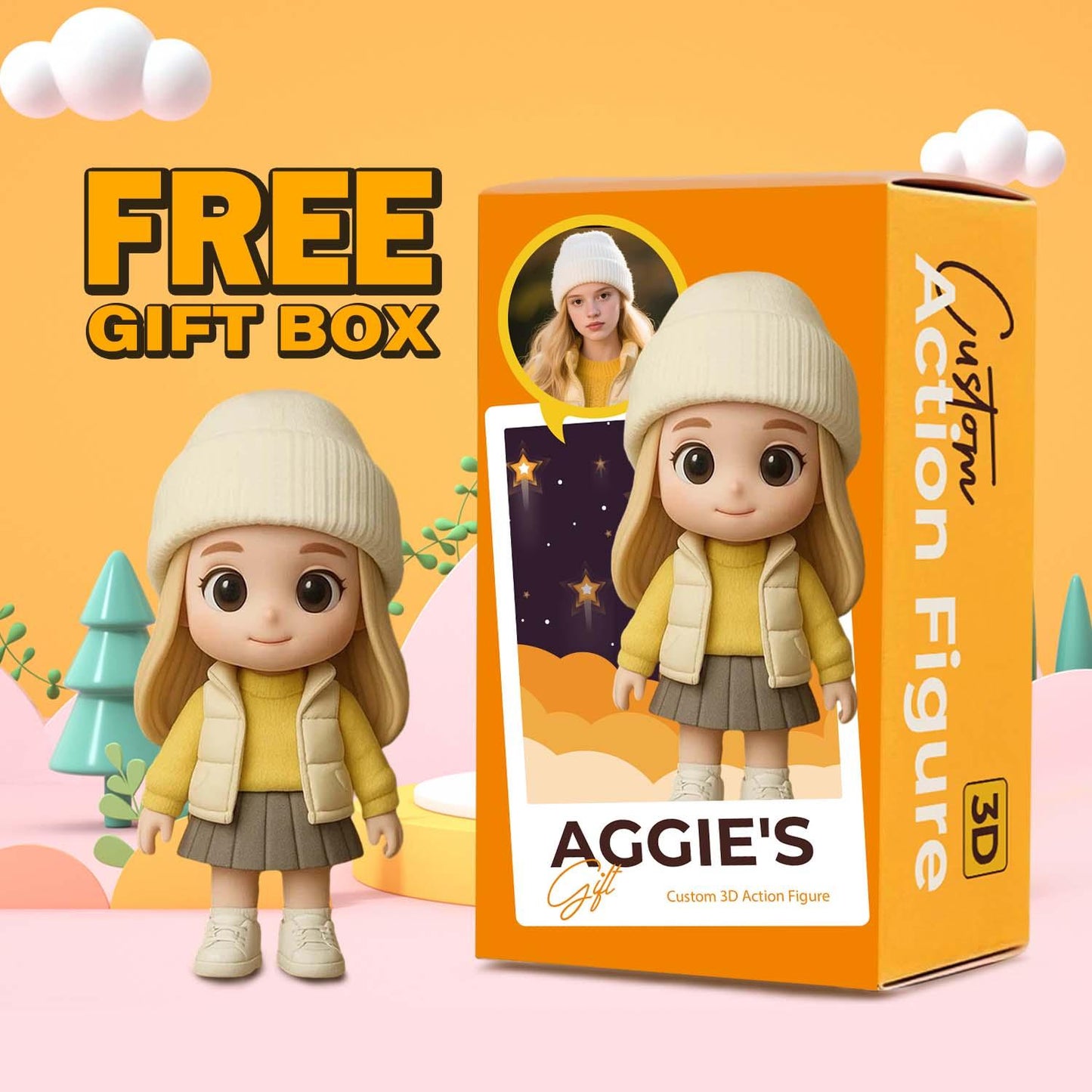 Custom Graduation 3D Action Figure From Your Photo Personalized Toy Figure to Him Custom Action Figure Graduation Gifts