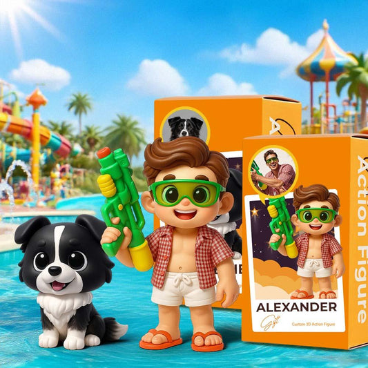 Custom 3D Cartoon Pet Sculpture Personalized Figurine Fun and Cute for Pet Memorial or Decor