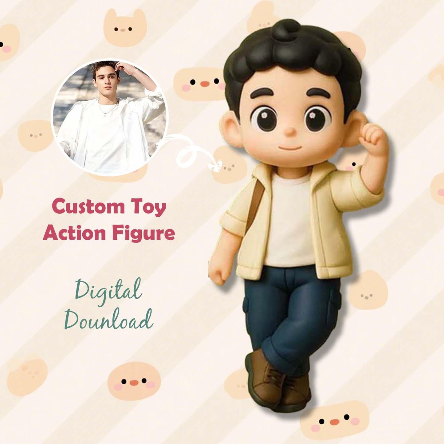 Personalized 3D Action Figure Turn Your Photo into a Unique Wedding Gifts