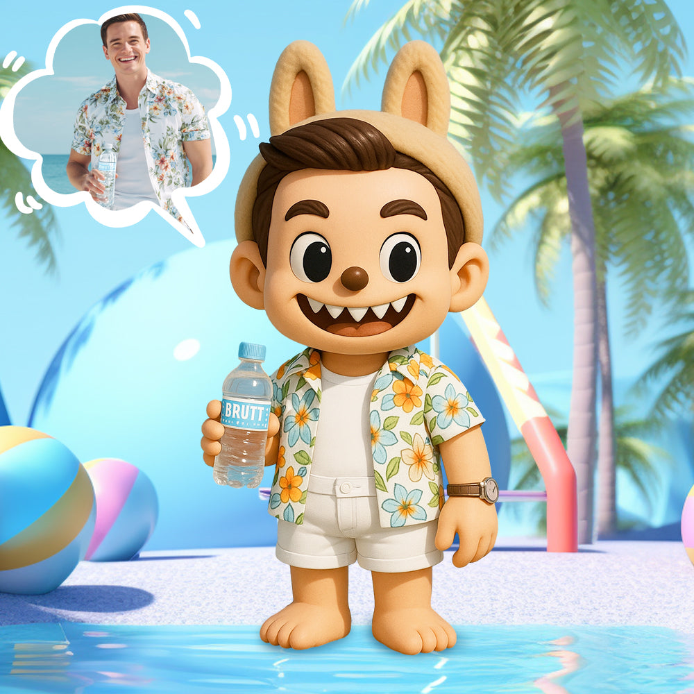 Personalized 3D Figurine with Unique Face and Fantasy Style Character