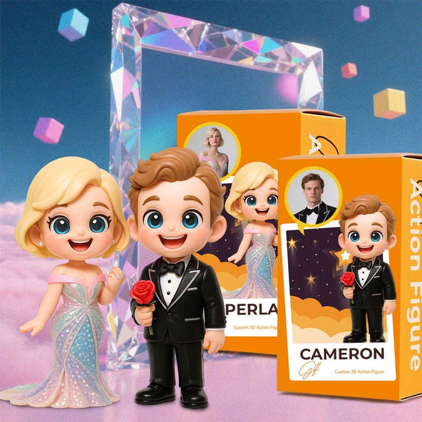 Personalized Cartoon Style Couple Figurines Unique Handmade Gift for Wedding Anniversary or Valentines Day Based on You and Your Partner