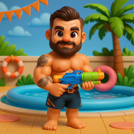 Unique 3D Figure Print Model Photo Customization Beach Party Gift for Summer Memories