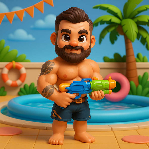 Unique 3D Figure Print Model Photo Customization Beach Party Gift for Summer Memories