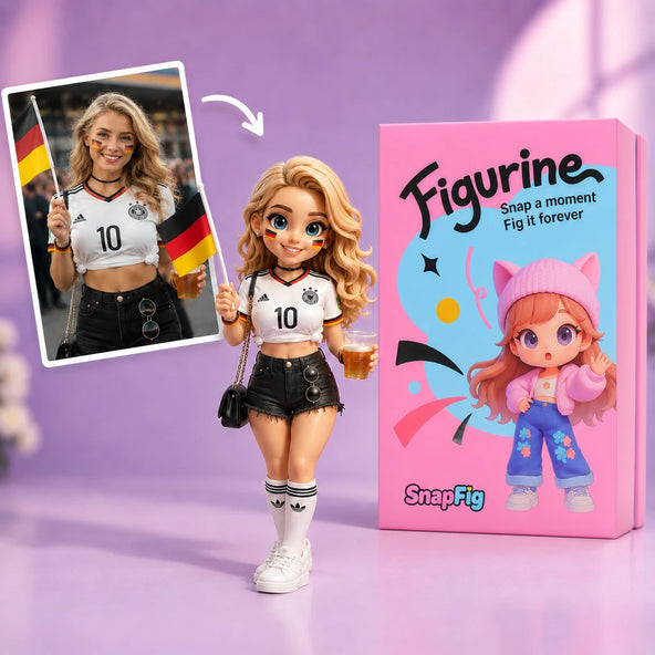2026 World Cup Custom Football Figurine - Personalized Fan Gift From Photo