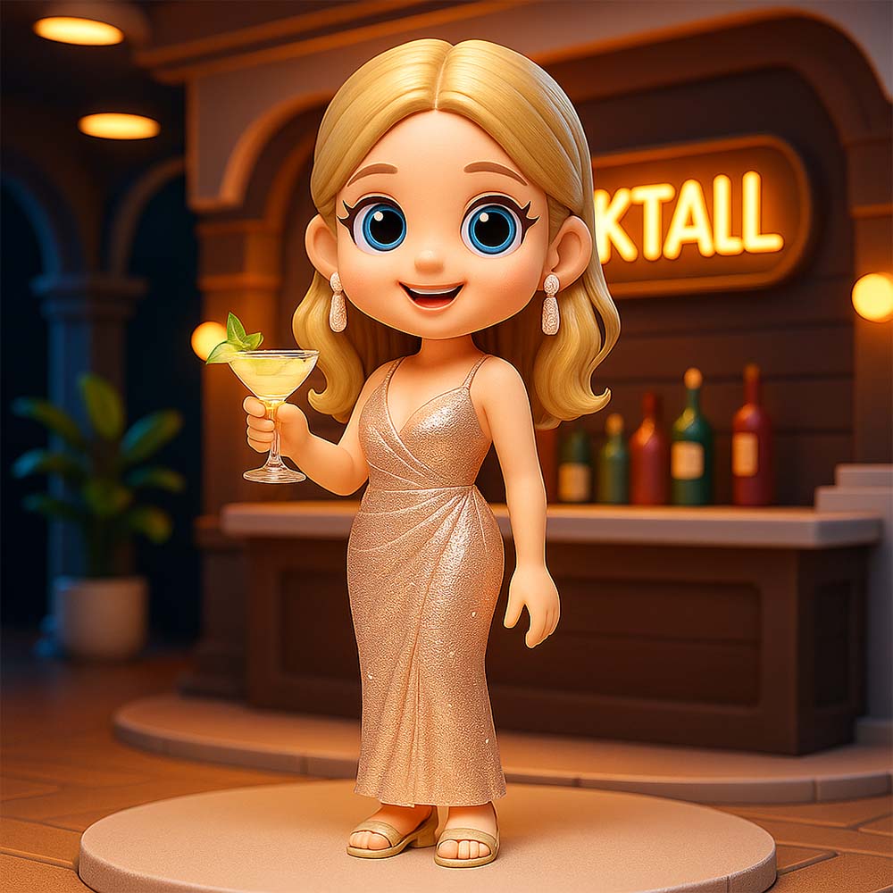 Custom 3D Figurine Romantic Prom Night  Blind Box For Couples From Your Photo