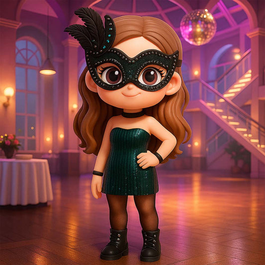 Personalized 3D Photo Sculpture for Memorable Moments Special Event Gift with Mask Theme Unique Anniversary Gift