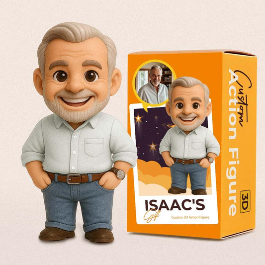 Personalized 3D Action Figure Custom Action Toy Figure Turn Your Photo into a Unique Gift for Father