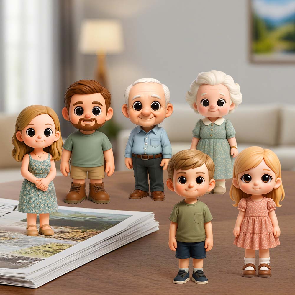 Custom Cartoon Chibi Figure Basketball Team Exclusive Style Fan Souvenir Gift Display Collectible