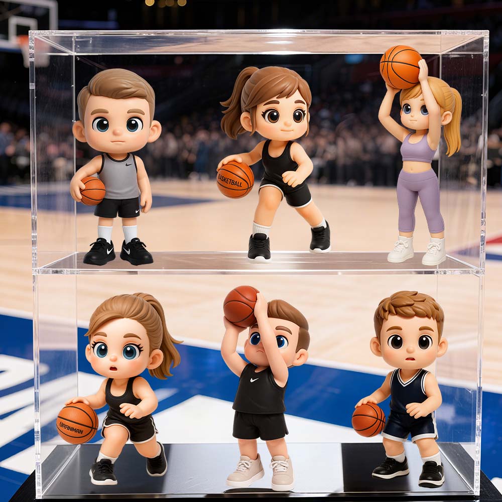 Custom 3D Cartoon Chibi Figure Football Team Character Model Fan Support Gift Collectible Decoration