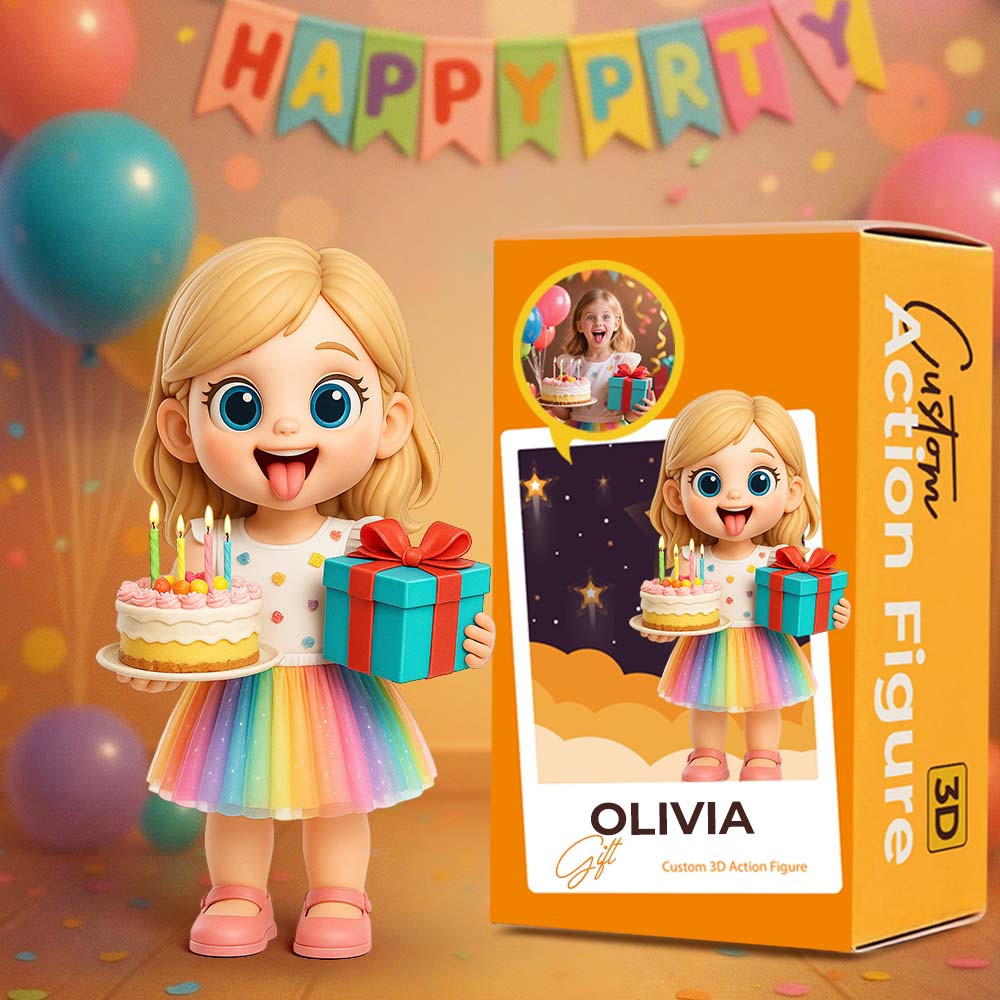 Custom 3D Action Figure from Photo Unique & Thoughtful Personalized Figure For Birthday