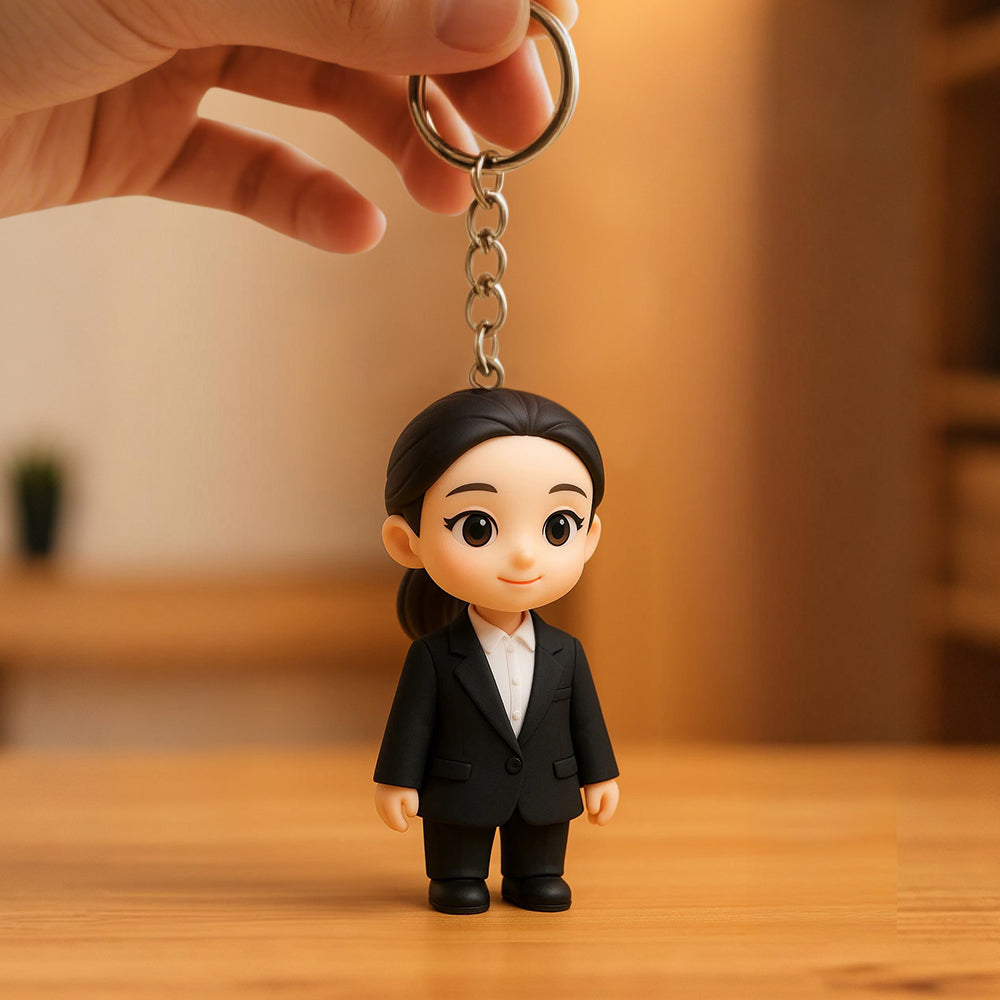 Cute Personalized 3D Keychain Custom Character Made from Your Image