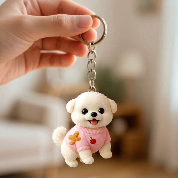 Handcrafted 3D Photo Keychain Custom Made Mini Toy Keepsake from Picture