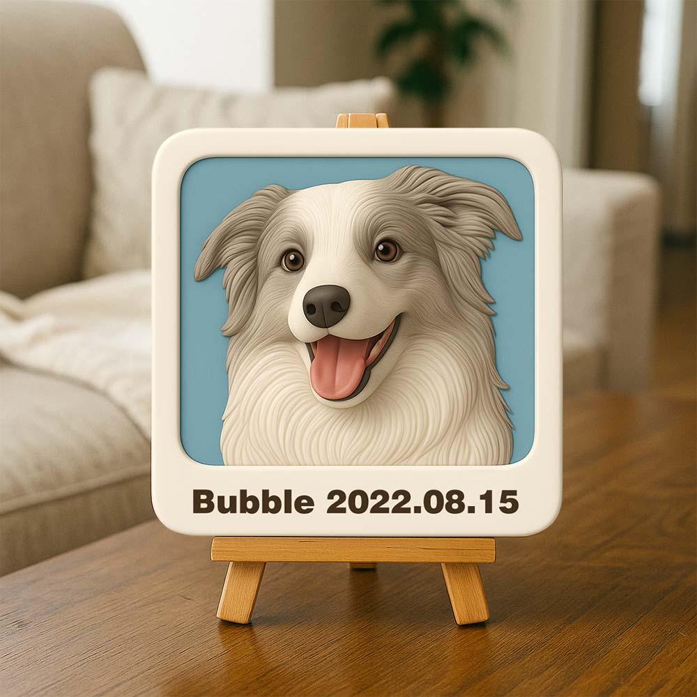 Custom 3D Relief Sculpture Personalized Birthday Gift Engraved Keepsake Home Decor Display For Kids