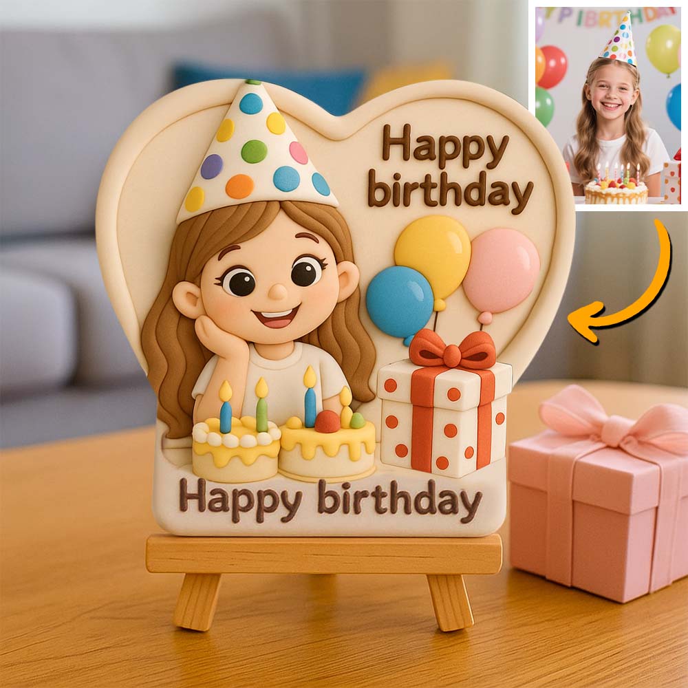 Custom Figurine 3D Printed Personalized Birthday Gift Photo Decoration For Celebration