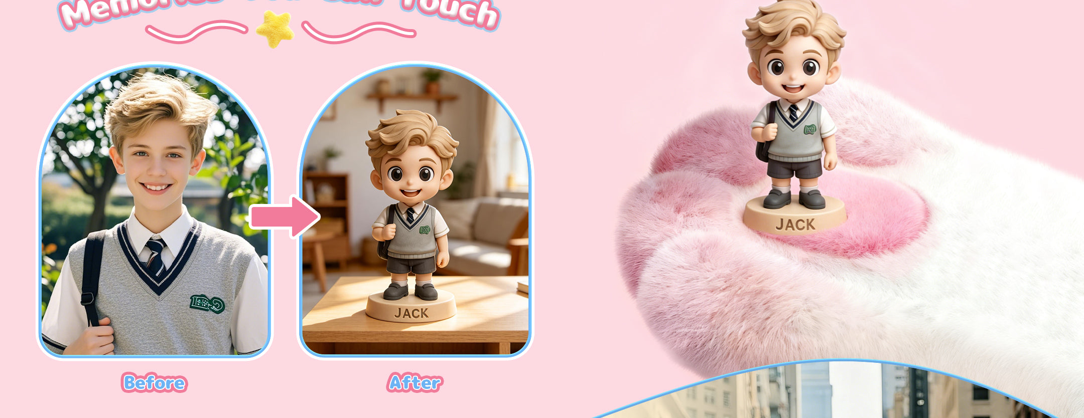 Vibrant colors and intricate details of a personalized 3D miniature gift PC version