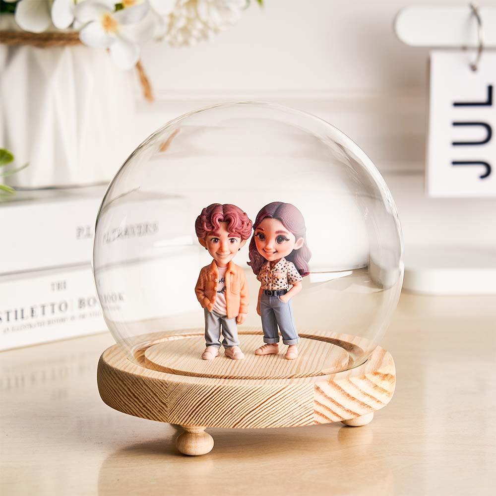 Custom 3D Action Figure Night Light from Your Photo Personalized Toy Figure Unique & Memorable Gift for Lovers, Boyfriends, Girlfriends