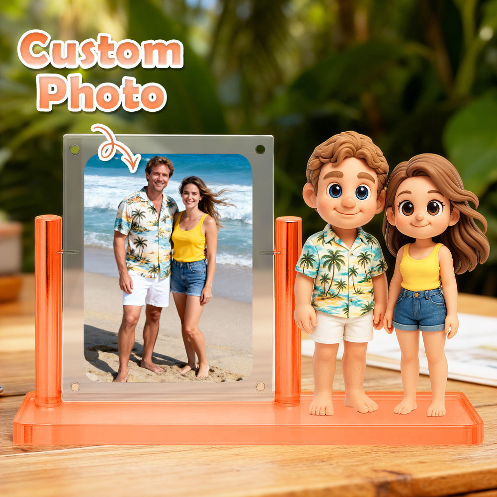 Custom 3D Figure Display with Acrylic Case Collectors Gift Idea unique Carded Model Showcase