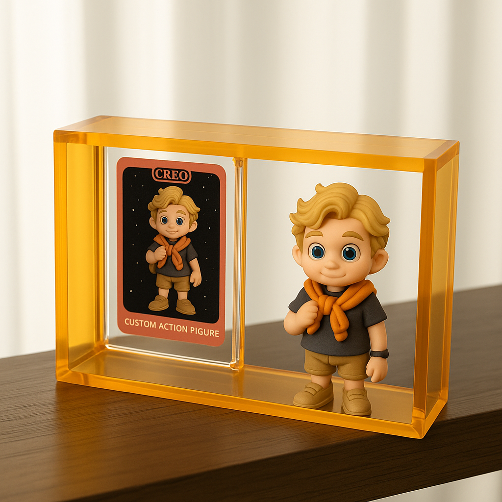 Custom 3D Cartoon Figure With Display Box And Card Personalized Gift Collectible