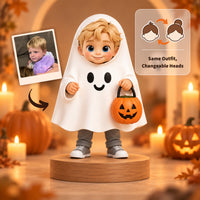 Pumpkin Pail Ghost