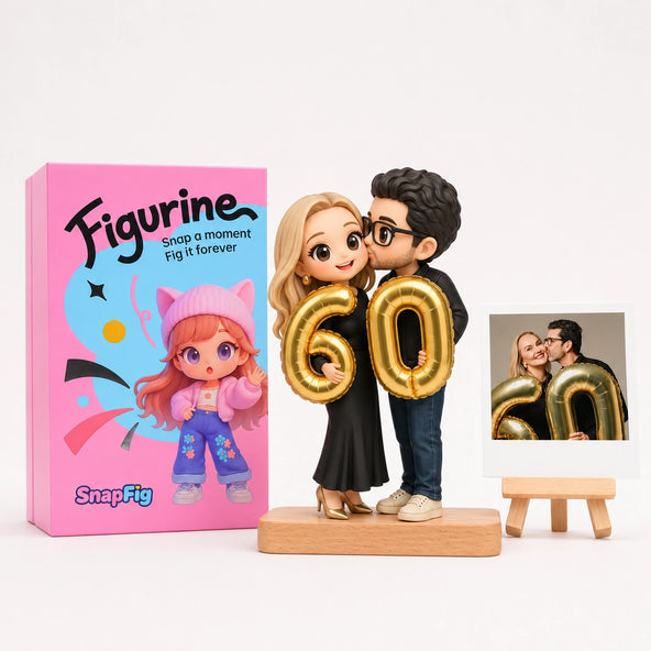 Personalisierter 3D-Figuren-Schlüsselanhänger in Geschenkbox – Einzigartiges Geburtstagsgeschenk
