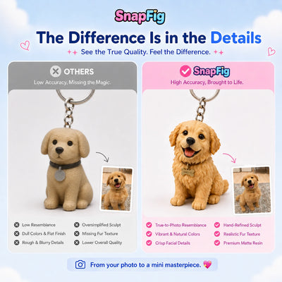 Custom Miniature Figurine Keychain - Carry Your Loved Ones Everywhere