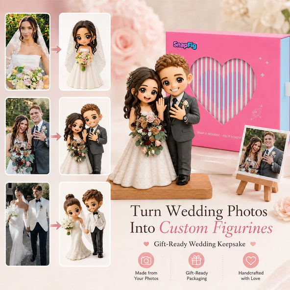 Custom Bride and Groom Sculpture - The Ultimate Wedding Day Keepsake