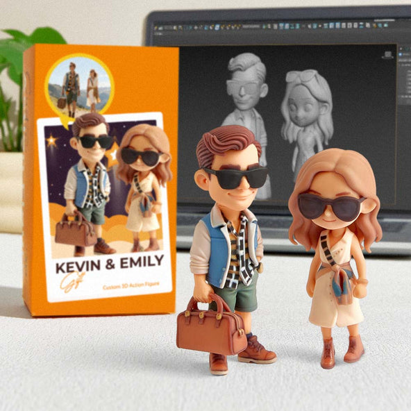 Custom 3D Figurine from Photo Personalized 3D Modeling Gift Handcrafted Mini Character Keepsake