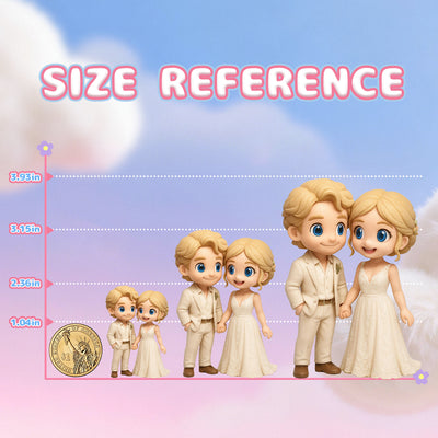 Custom 3D Keychain Figure from Your Photo Personalized Mini Doll Christmas Gift for Couples Family Friends