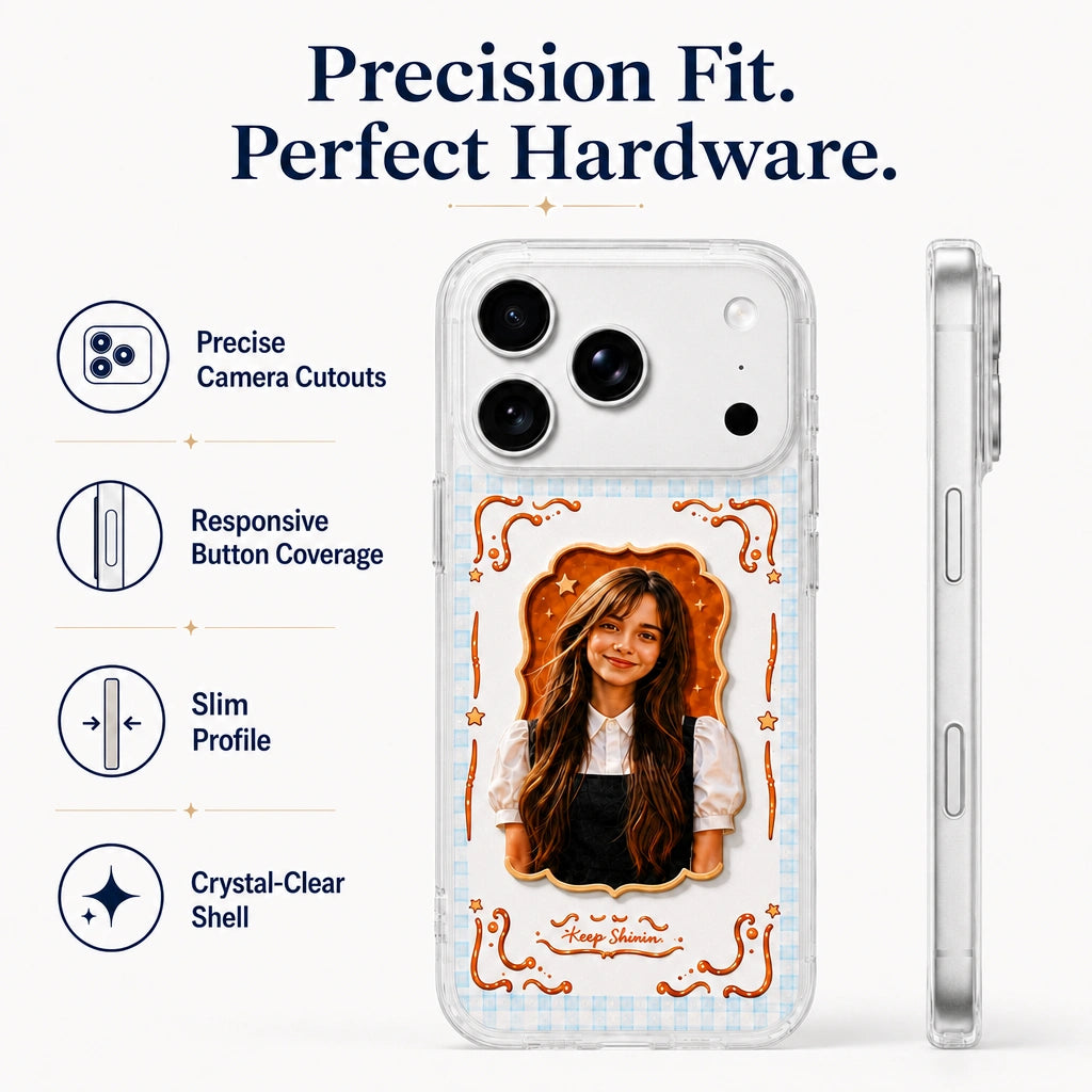 Personalized 3D Embossed Relief iPhone 17 Case - Custom Photo Cover