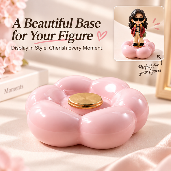 Rotating Flower Figure Base
