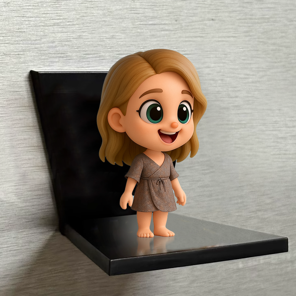 Custom 3D Cartoon Fridge Magnet from Photo Personalized Mini Figurine Gift Unique Magnetic Decoration for Him Birthday Gift Idea