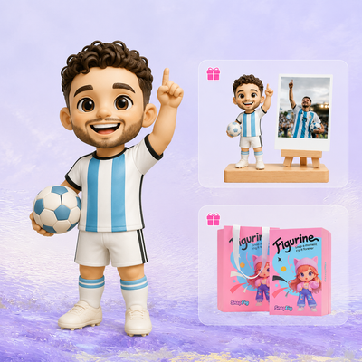 2026 World Cup Custom Football Figurine - Personalized Fan Gift From Photo