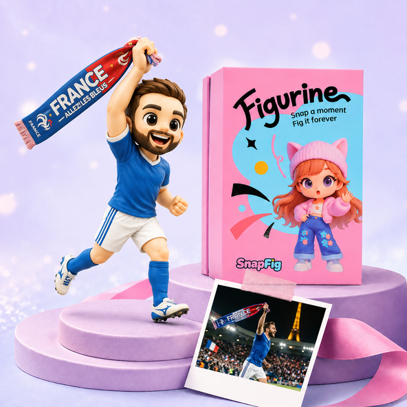Custom France National Team Football Figurine - Exclusive 2026 World Cup Fan Gift