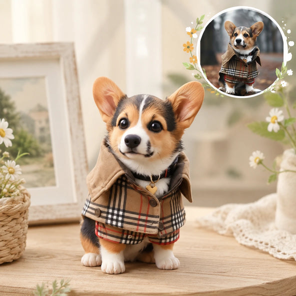 Personalized 3D Dog Cat Statue – From Your Photo
