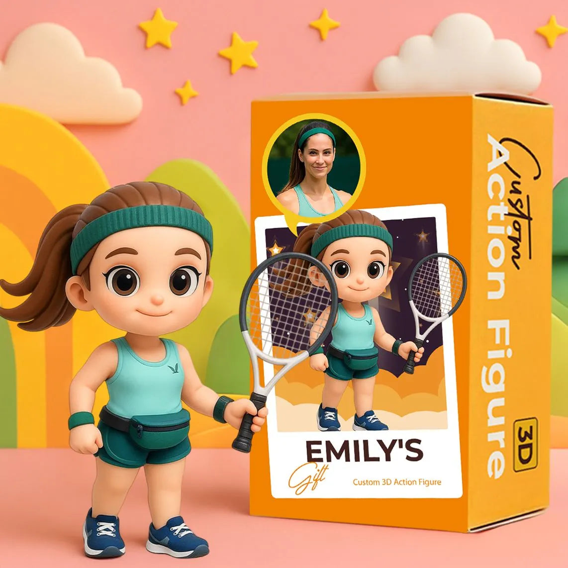 Custom Cartoon Chibi Figure Basketball Team Exclusive Style Fan Souvenir Gift Display Collectible