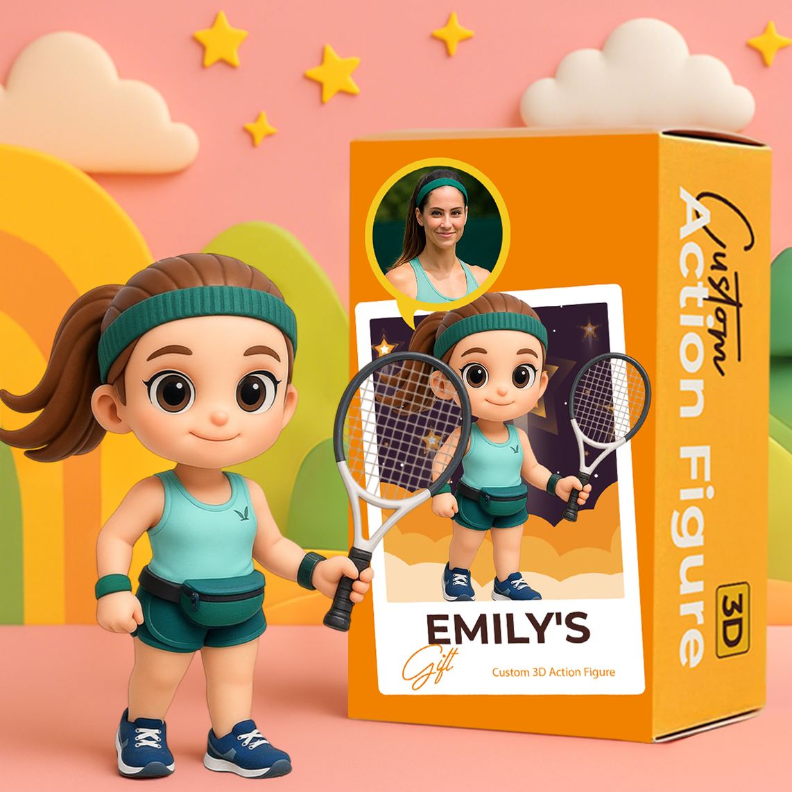 Personalized Cartoon 3D Figurines for Two Custom Character Action Figures Based on Your Photos Romantic or Friendship Gift for Any Occasion