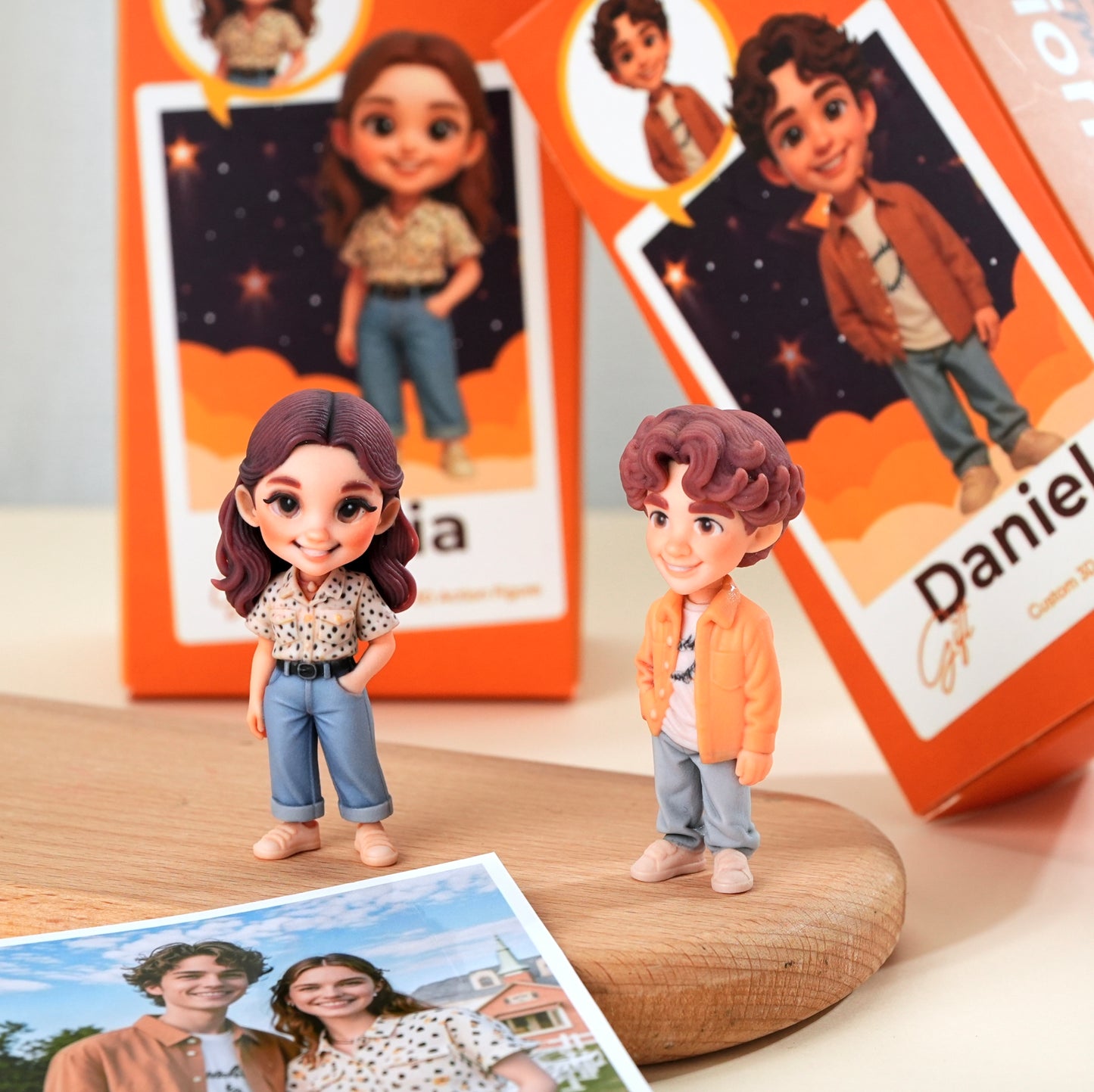Custom Mini 3D Figurine Party Memories Personalized 3D Blind Box Keepsake Toy Gift For Her