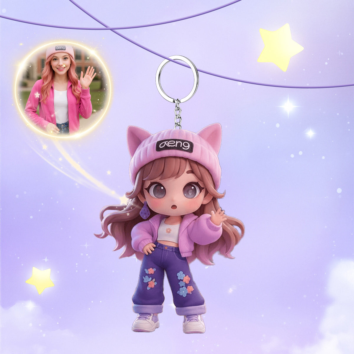 Personalized Figure Keychains