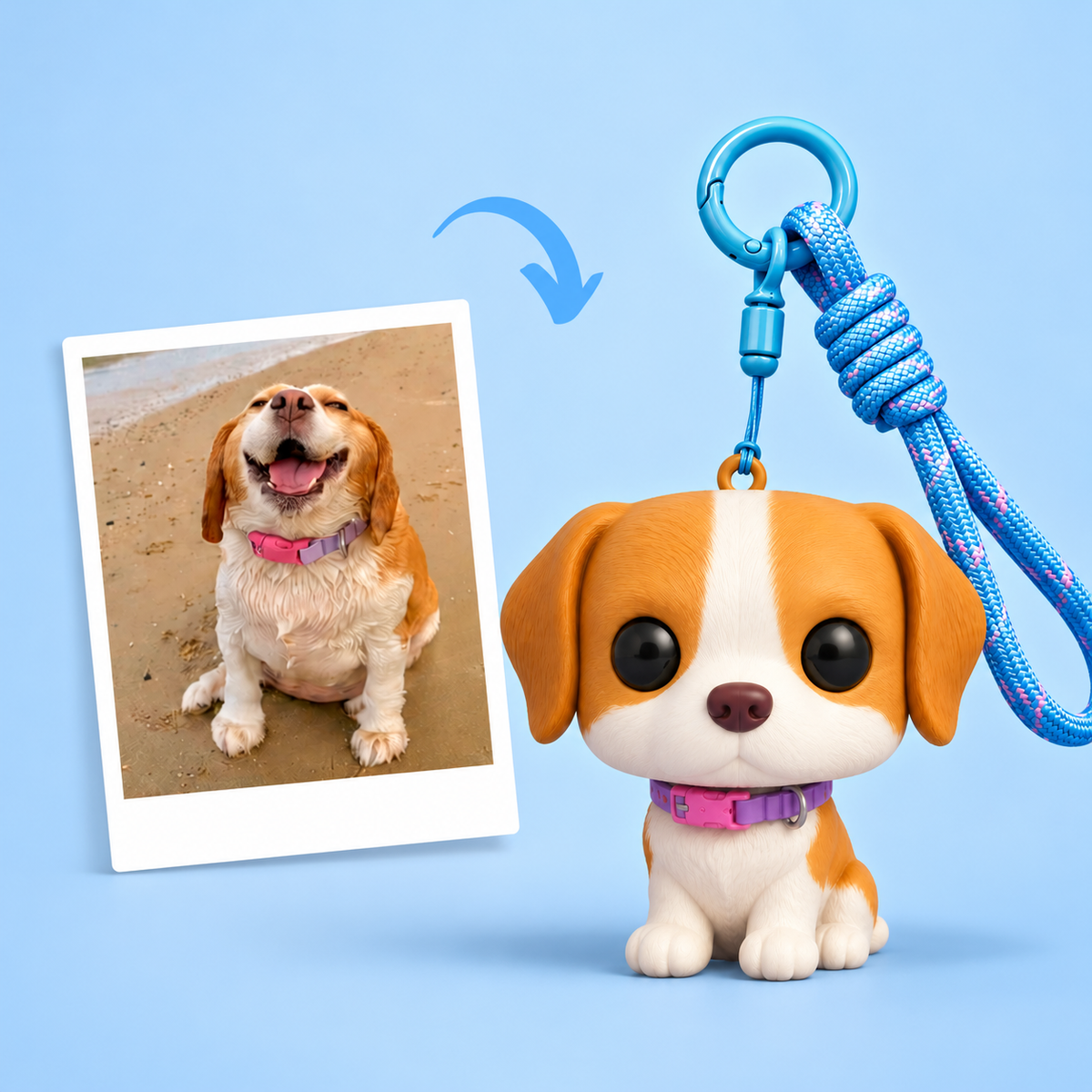 Custom Funko Figure Keychain From Photo - Personalized Mini Figure