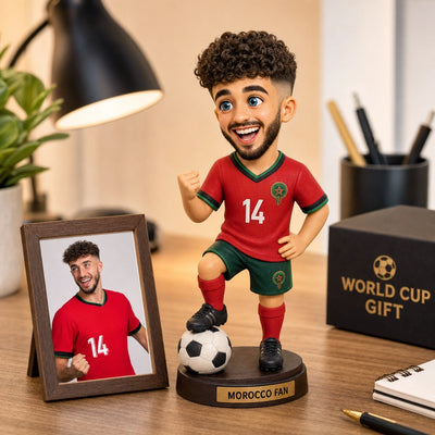 Custom Portugal National Team Football Figurine - Personalized 2026 World Cup Fan Gift